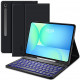 Juodas atverčiamas dėklas + klaviatūra Samsung Galaxy Tab S10 FE+ PLUS 13.1 X620 / X626B planšetei "Tech-Protect SC + Keyboard"