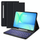 Juodas atverčiamas dėklas + klaviatūra Samsung Galaxy Tab S10 FE+ PLUS 13.1 X620 / X626B planšetei "Tech-Protect SC + Keyboard"