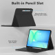 Juodas atverčiamas dėklas + klaviatūra Samsung Galaxy Tab S10 FE+ PLUS 13.1 X620 / X626B planšetei "Tech-Protect SC + Keyboard"