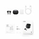 Juodos belaidės ausinės "Ugreen WS106 HiTune T3 Active Noise-Cancelling Earbuds"