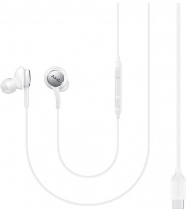 Baltos ausinės "Samsung AKG EO-IC100BWEGEU Type-C"
