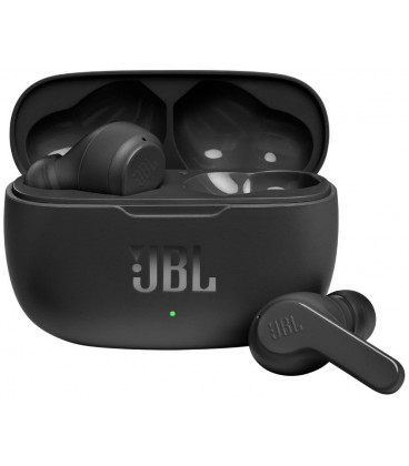 Juodos belaidės ausinės "JBL Wave 200 TWS"