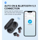 Juodos belaidės ausinės "Choetech BH-T16 Hi-Fi Bean TWS"