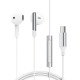 Baltos ausinės "Acefast L3 USB-C"