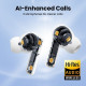 Baltos belaidės ausinės "Ugreen WS200 HiTune T6 Active Noise-Cancelling Earbuds"