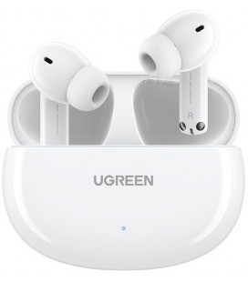 Baltos belaidės ausinės "Ugreen WS200 HiTune T6 Active Noise-Cancelling Earbuds"