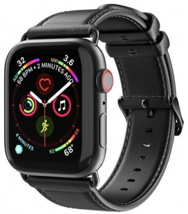 Juoda apyrankė Apple Watch SE / 8 / 7 / 6 / 5 / 4 / 3 / 2 / 1 (38 / 40 / 41 / 42 mm) laikrodžiams "Dux Ducis Business"
