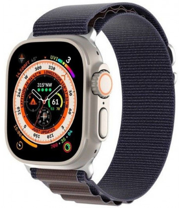 Mėlyna apyrankė Apple Watch 6 / 7 / 8 / 9 / 10 / SE / Ultra 1 / 2 (44 / 45 / 46 / 49 mm) "Dux Ducis GS"