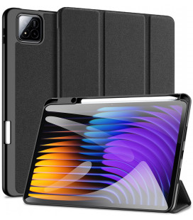 Juodas atverčiamas dėklas Xiaomi Pad 7 / 7 Pro planšetei "Dux Ducis Domo"