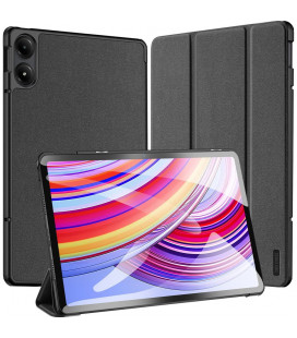 Juodas atverčiamas dėklas Xiaomi Redmi Pad Pro 12.1 planšetei "Dux Ducis Domo"
