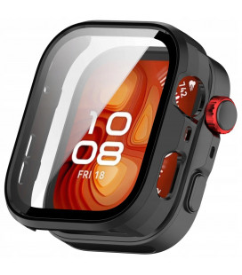 Juodas dėklas Huawei Watch Fit 4 Pro laikrodžiui "Tech-Protect Defense"