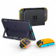 Mėlynas / geltonas dėklas Nintendo Switch 2 žaidimų kompiuteriui "Spigen Nano Pop"