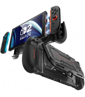 Juodas dėklas Nintendo Switch 2 žaidimų kompiuteriui "Supcase Titan"