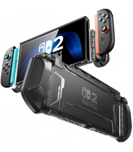 Juodas dėklas Nintendo Switch 2 žaidimų kompiuteriui "Supcase Blade"