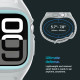 Pilka apyrankė - dėklas Apple Watch 10 (46mm) laikrodžiui "Spigen Liquid Air Pro"
