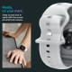 Pilka apyrankė - dėklas Apple Watch 10 / 11 (46mm) laikrodžiui "Spigen Liquid Air Pro"