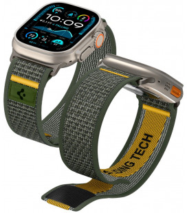 Žalia apyrankė Apple Watch 6 / 7 / 8 / 9 / 10 / SE / Ultra 1 / 2 ( 44 / 45 / 46 / 49 mm) laikrodžiui "Spigen Athlex Air"