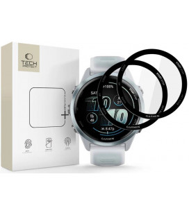 Ekrano apsauga Garmin Forerunner 570 (42 mm) laikrodžiui "Tech-Protect Glass Flex+ 2-Pack"