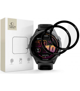 Ekrano apsauga Garmin Forerunner 970 / 570 (47 mm) laikrodžiui "Tech-Protect Glass Flex+ 2-Pack"