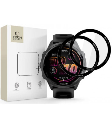 Ekrano apsauga Garmin Forerunner 970 / 570 (47 mm) laikrodžiui "Tech-Protect Glass Flex+ 2-Pack"