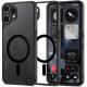 Juodas / skaidrus dėklas Nothing CMF Phone 2 Pro telefonui "Tech-Protect Magmat Magsafe"
