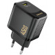Juodas (45W / PD / GaN) 1xUSB-C pakrovėjas "Dudao A28"