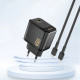 Juodas (45W / PD / GaN) 1xUSB-C pakrovėjas "Dudao A28"