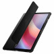 Juodas atverčiamas dėklas Samsung Galaxy Tab S10 FE+ Plus 13.1 X620 / X626B planšetei "Spigen Rugged Armor PRO"