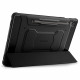 Juodas atverčiamas dėklas Samsung Galaxy Tab S10 FE+ Plus 13.1 X620 / X626B planšetei "Spigen Rugged Armor PRO"
