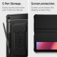 Juodas atverčiamas dėklas Samsung Galaxy Tab S10 FE+ Plus 13.1 X620 / X626B planšetei "Spigen Rugged Armor PRO"