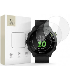 Apsauginis grūdintas stiklas Garmin Forerunner 55 laikrodžiui "Tech-Protect Glass Fit+ 2-Pack"