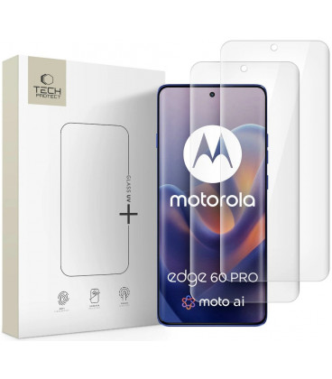 Apsauginis grūdintas stiklas Motorola Edge 60 Pro telefonui "Tech-Protect UV Glass 2-Pack"