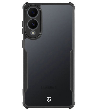 Juodas / skaidrus dėklas Samsung Galaxy S25 Edge telefonui "Tactical Quantum Stealth Cover"
