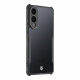 Juodas / skaidrus dėklas Samsung Galaxy S25 Edge telefonui "Tactical Quantum Stealth Cover"