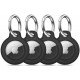 Juodas dėklas Apple Airtag 1 / 2 "Tech-Protect Rough 4-Pack"