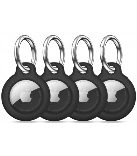 Juodas dėklas Apple Airtag 1 / 2 "Tech-Protect Rough 4-Pack"