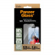 Juodas apsauginis grūdintas stiklas Apple iPhone 13 / 13 Pro / 14 / 16e telefonui "PanzerGlass Tempered Glass UWF"