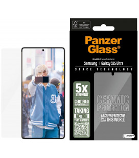 Apsauginis grūdintas stiklas Samsung Galaxy S25 Ultra telefonui "PanzerGlass Tempered Glass Ceramic UWF"