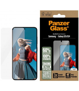 Apsauginis grūdintas stiklas Samsung Galaxy S25 telefonui "PanzerGlass Tempered Glass UWF"