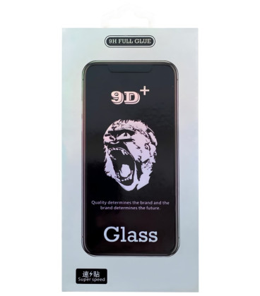 LCD apsauginis stikliukas 9D Gorilla Apple iPhone 13/13 Pro/14/16e/17e juodas