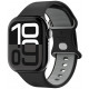 Juoda apyrankė Apple Watch 6 / 7 / 8 / 9 / 10 / SE ( 40/ 41/ 42 mm) laikrodžiui "Spigen Nano Pop"