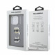 Pilkas dėklas Apple iPhone 16 Pro Max telefonui "Karl Lagerfeld Grained PU K&CH Heads Case"