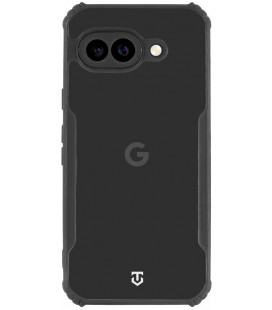 Juodas / skaidrus dėklas Google Pixel 9A telefonui "Tactical Quantum Stealth Cover"