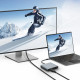 Pilkas adapteris - šakotuvas Type-C + USB2.0 + 2 x HDMI 4K 60HZ "Tech-Protect HB08 Hub 4in1"