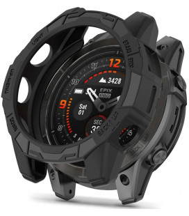 Juodas dėklas Garmin Fenix 7 / 7 Pro laikrodžiui "Tech-Protect Defense Air"