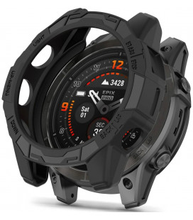 Juodas dėklas Garmin Fenix 7X / 7X Pro laikrodžiui "Tech-Protect Defense Air"