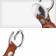Rudas dėklas Apple Airtag 1 / 2 "Tech-Protect Naturalfit"