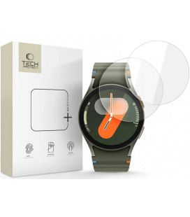 Apsauginis grūdintas stiklas Samsung Galaxy Watch 4 / 5 / 6 / 7 / FE (40 mm) laikrodžiui "Tech-Protect Glass Fit+ 2-Pack"
