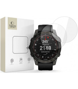 Apsauginis grūdintas stiklas Garmin Fenix 7X / 7X Pro laikrodžiui "Tech-Protect Glass Fit+ 2-Pack"