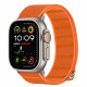 Oranžinė apyrankė Apple Watch 6 / 7 / 8 / 9 / 10 / SE / Ultra 1 / 2 ( 44 / 45 / 46 / 49 mm) "Tech-Protect Nylon Slip"